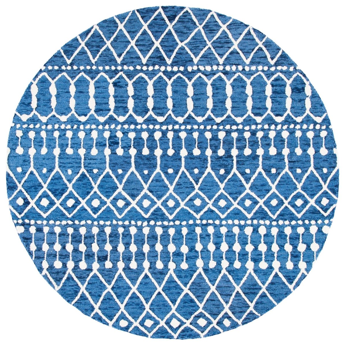 Safavieh Blossom Blm115N Navy/Ivory Rugs.