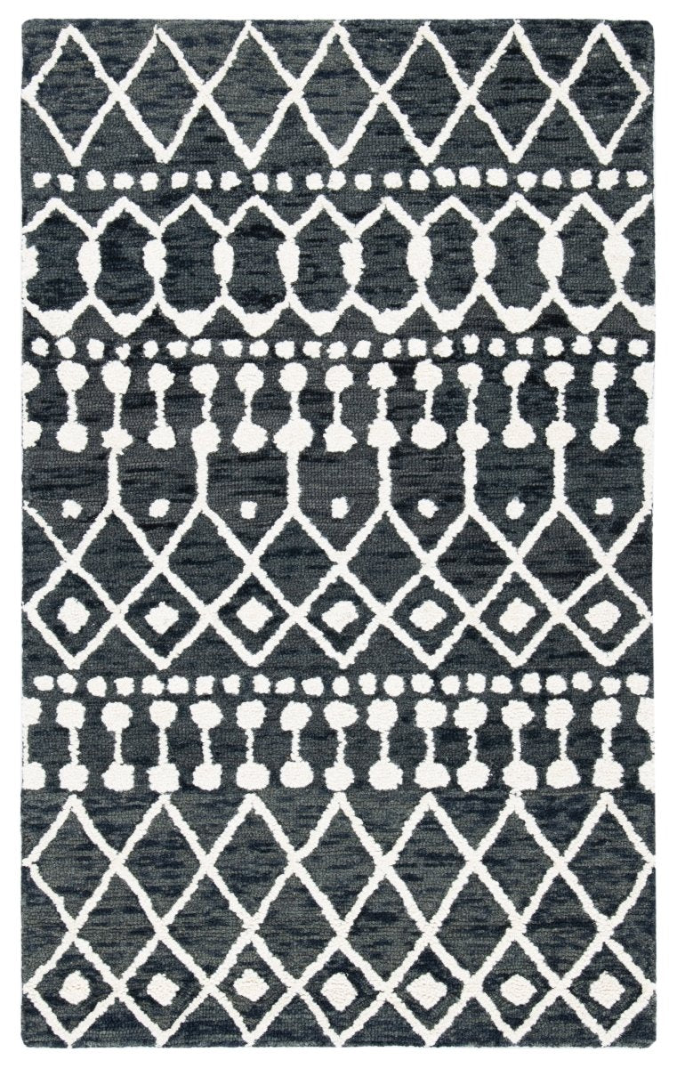 Safavieh Blossom Blm115Z Black/Ivory Rugs.