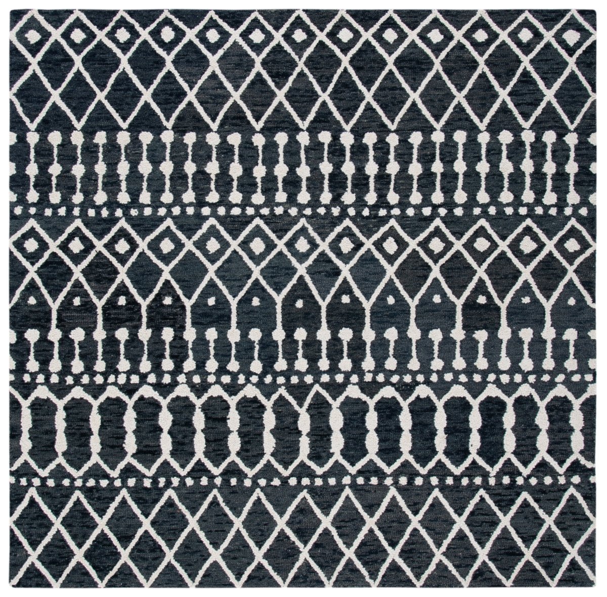 Safavieh Blossom Blm115Z Black/Ivory Rugs.