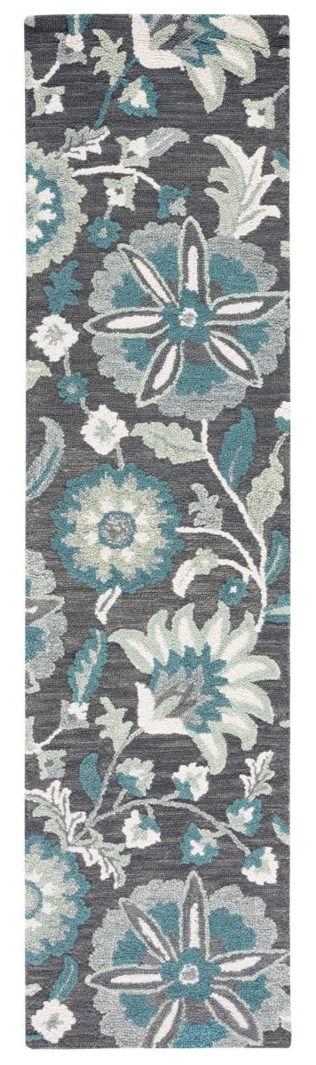 Safavieh Blossom Blm175G Grey/Blue Rug.