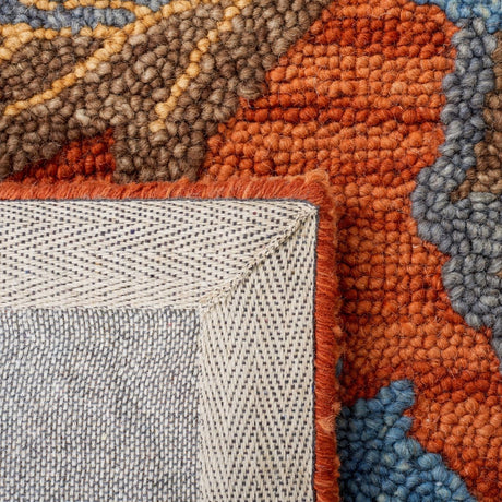 Safavieh Blossom Blm175P Rust/Blue Rug.