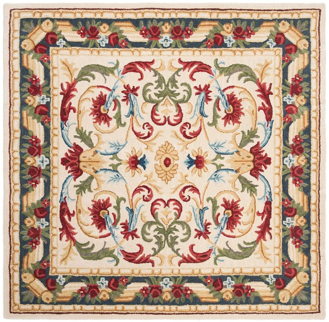 Safavieh Blossom Blm251B Ivory / Green Rugs.