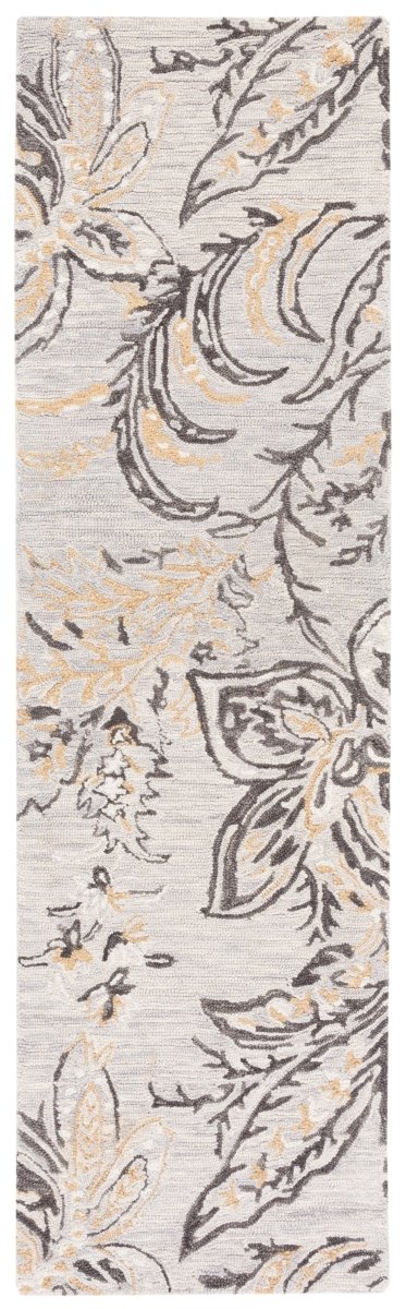 Safavieh Blossom Blm275F Grey/Yellow Rug.