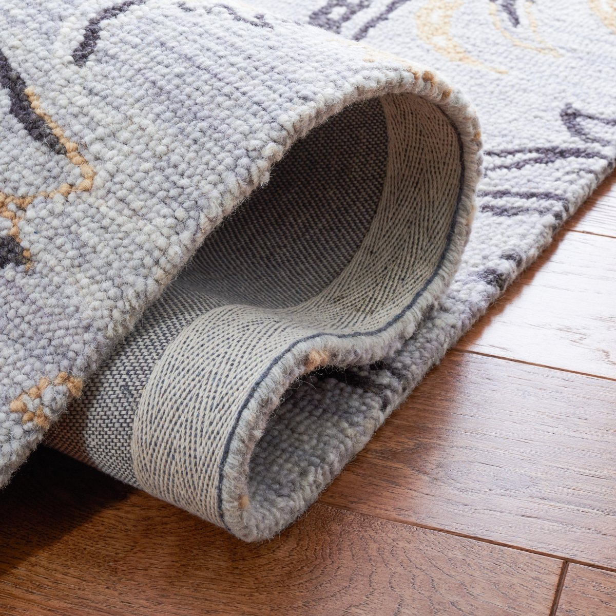 Safavieh Blossom Blm275F Grey/Yellow Rug.