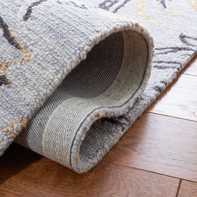 Safavieh Blossom Blm275F Grey/Yellow Rug.