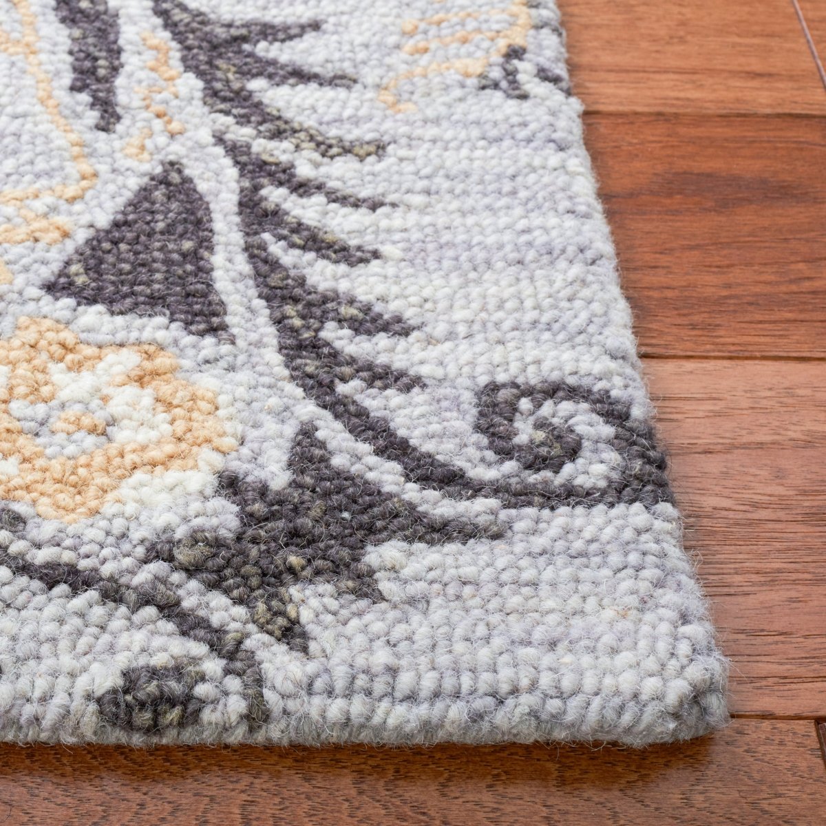 Safavieh Blossom Blm275F Grey/Yellow Rug.