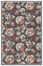 Safavieh Blossom Blm276Z Dark Grey/Yellow Rug.