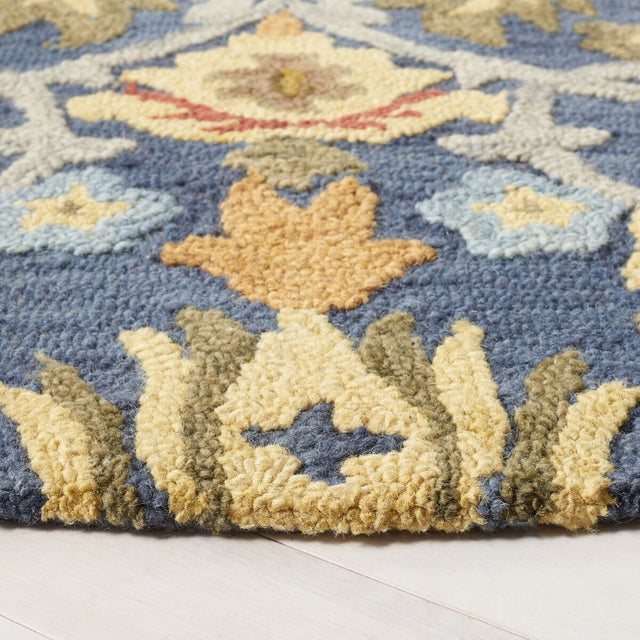 Safavieh Blossom Blm402A Navy/Multi Rug - blm402a-3sq