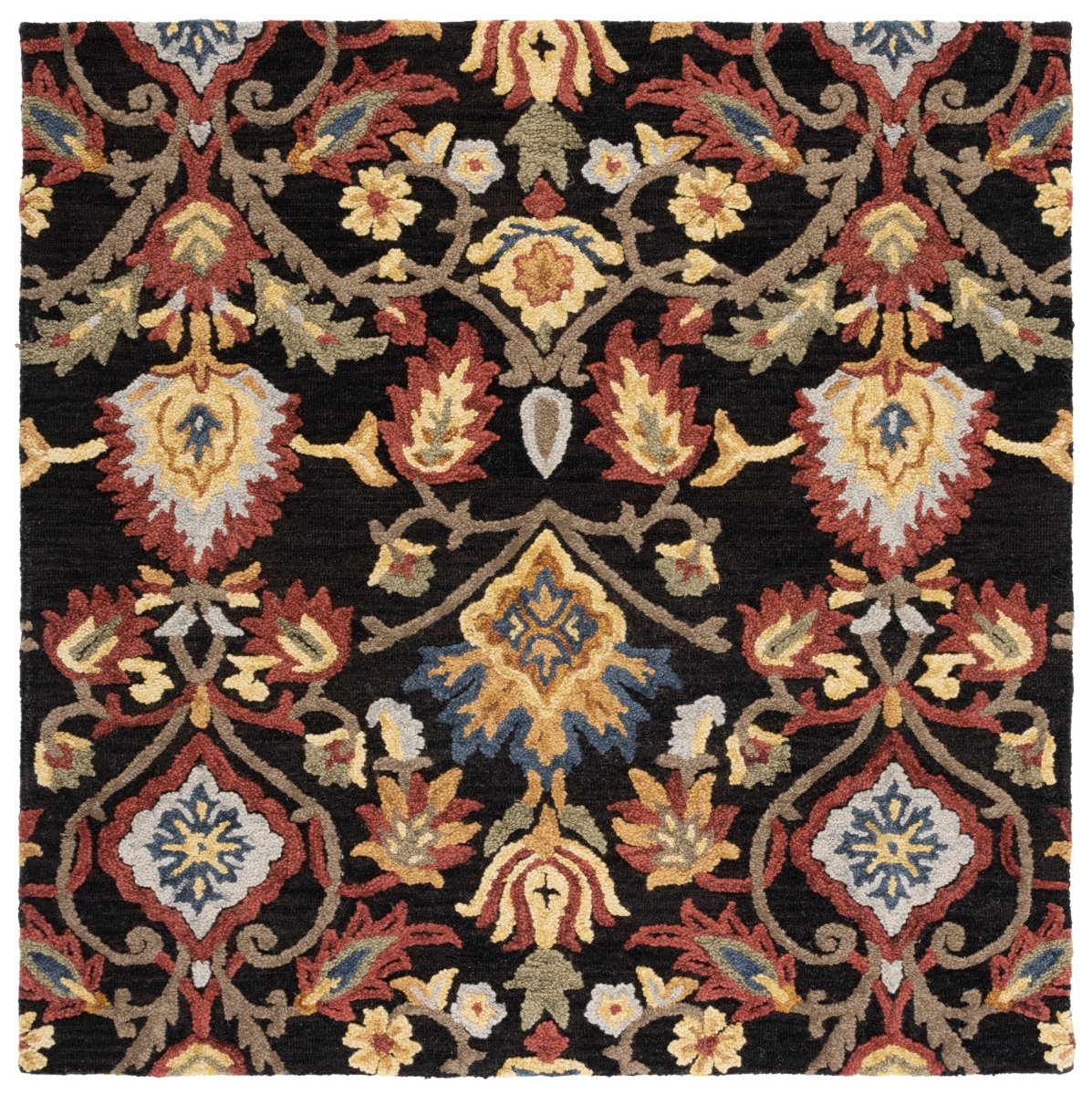 Safavieh Blossom Blm402H Charcoal/Multi Rug.