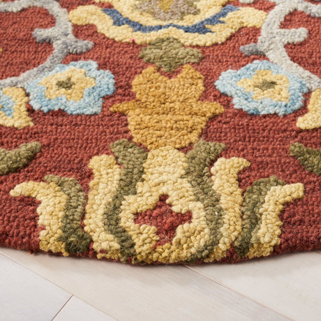 Safavieh Blossom Blm402Q Red/Multi Rug.