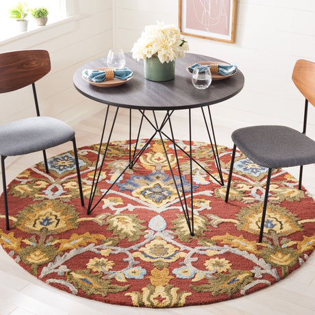 Safavieh Blossom Blm402Q Red/Multi Rug.