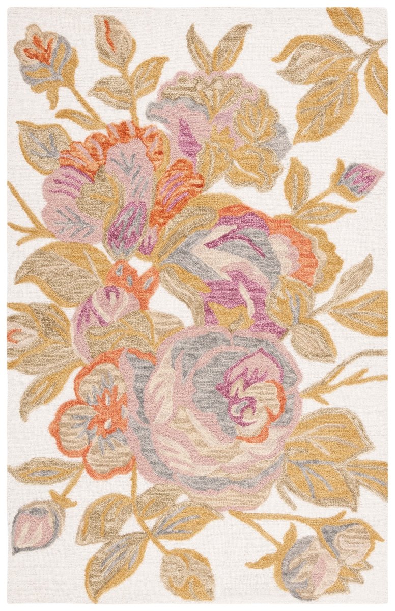 Safavieh Blossom Blm406A Ivory/Green Rug.