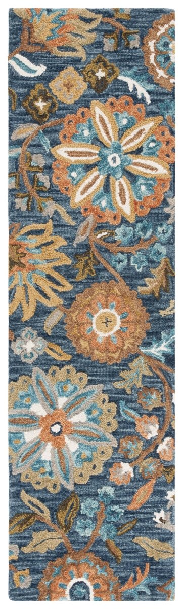 Safavieh Blossom Blm409M Blue/Ivory Rug.