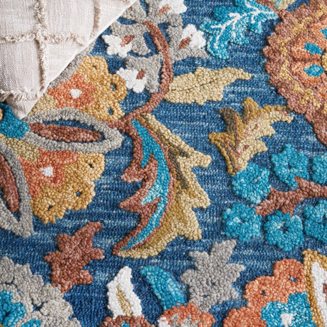Safavieh Blossom Blm409M Blue/Ivory Rug.