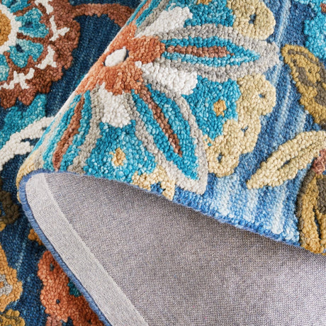 Safavieh Blossom Blm409M Blue/Ivory Rug.