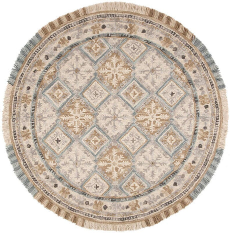 Safavieh Blossom Blm421A Beige / Light Blue Rugs.