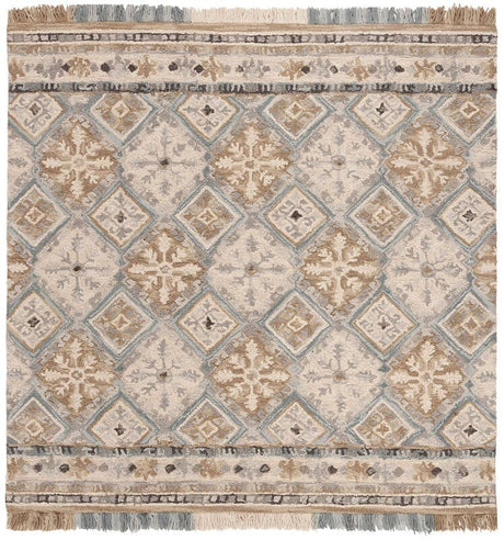 Safavieh Blossom Blm421A Beige / Light Blue Rugs.