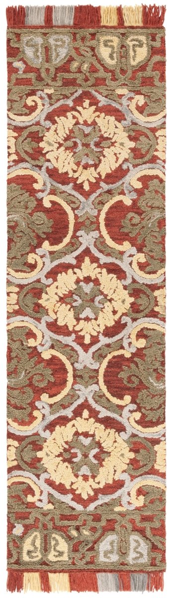 Safavieh Blossom Blm422Q Red/Gold Rug.