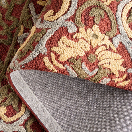 Safavieh Blossom Blm422Q Red/Gold Rug.
