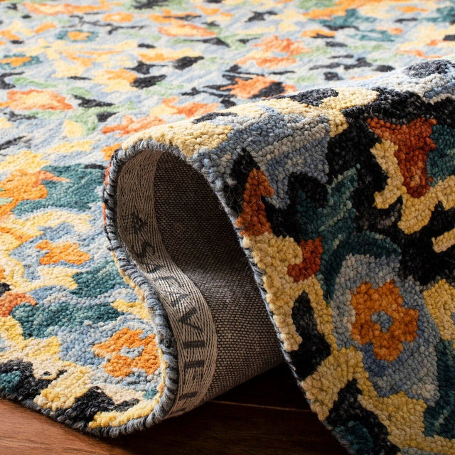 Safavieh Blossom Blm452A Blue/Multi Rug - blm452a-4r