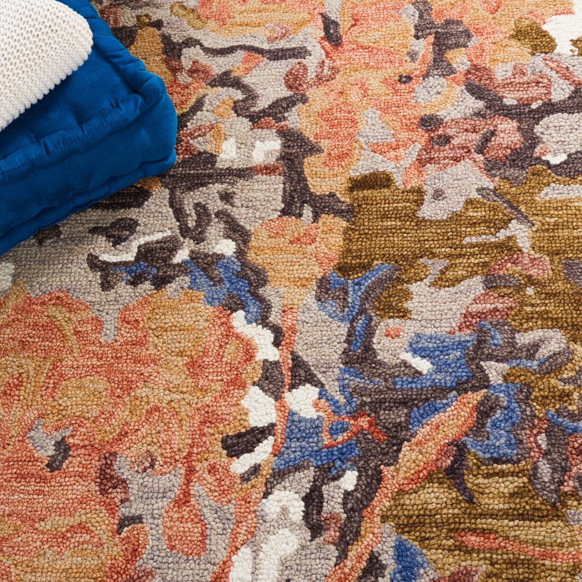 Safavieh Blossom Blm460P Rust/Ivory Rug.