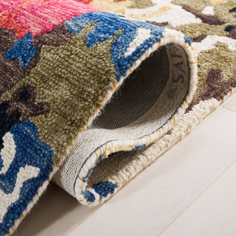 Safavieh Blossom Blm460Y Green/Ivory Rug.