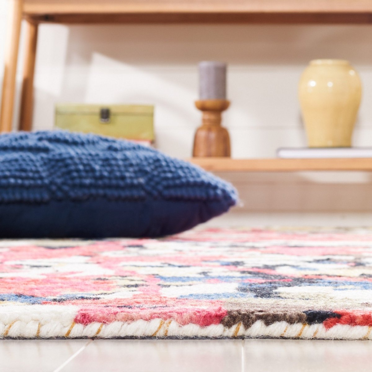 Safavieh Blossom Blm460Y Green/Ivory Rug.