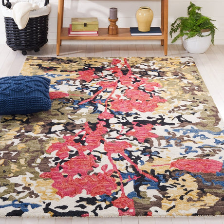 Safavieh Blossom Blm460Y Green/Ivory Rug.