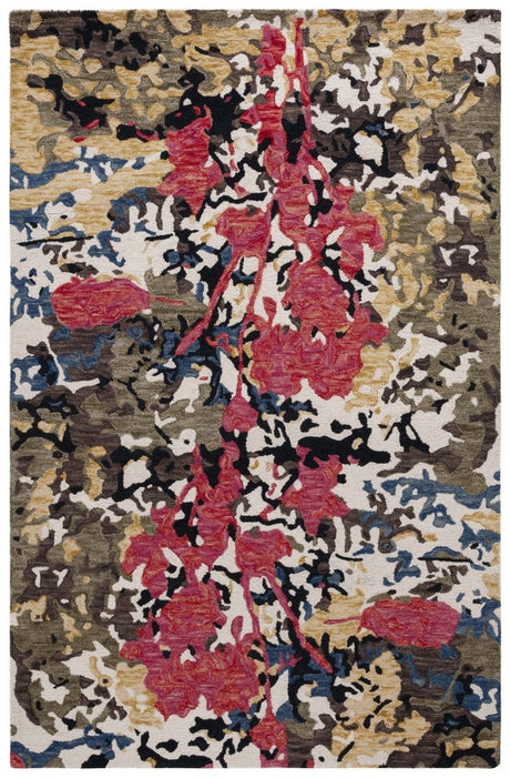 Safavieh Blossom Blm460Y Green/Ivory Rug.