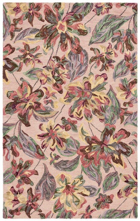 Safavieh Blossom Blm461U Pink/Gold Rug.