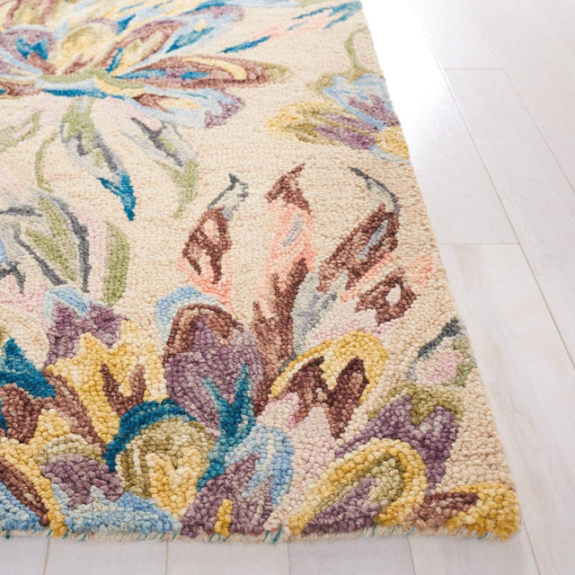 Safavieh Blossom Blm462B Beige/Purple Rug.