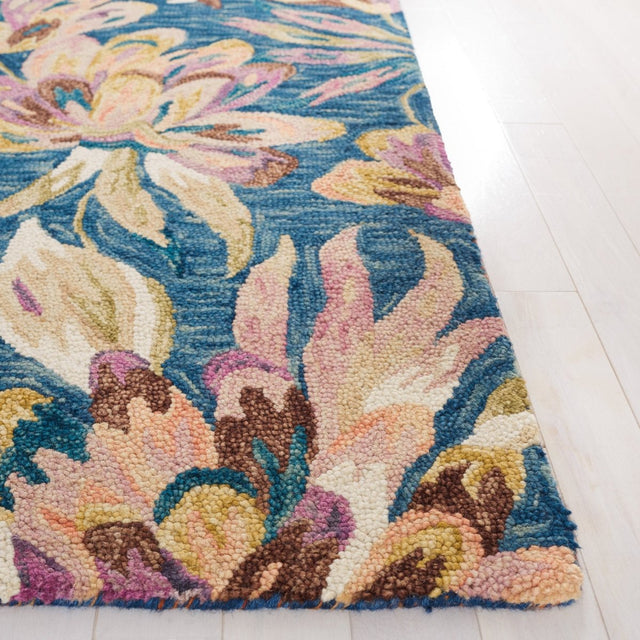 Safavieh Blossom Blm462M Blue/Plum Rug.
