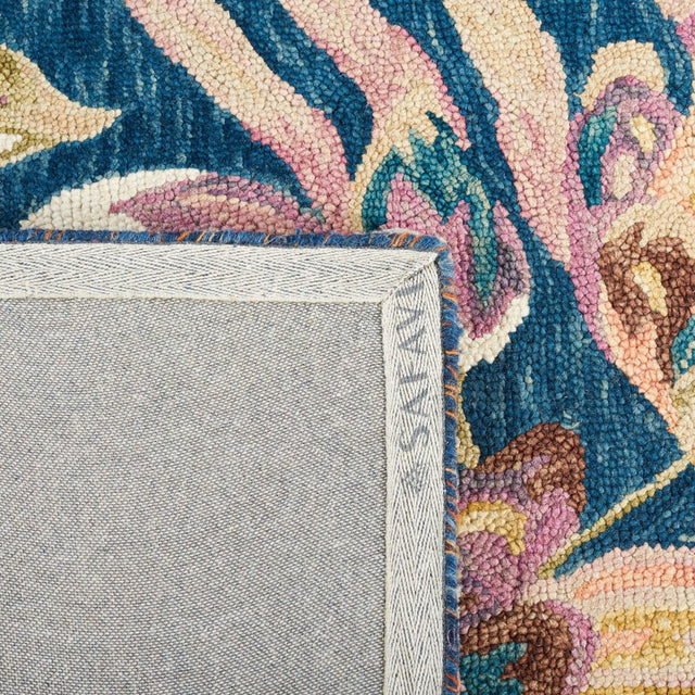Safavieh Blossom Blm462M Blue/Plum Rug.