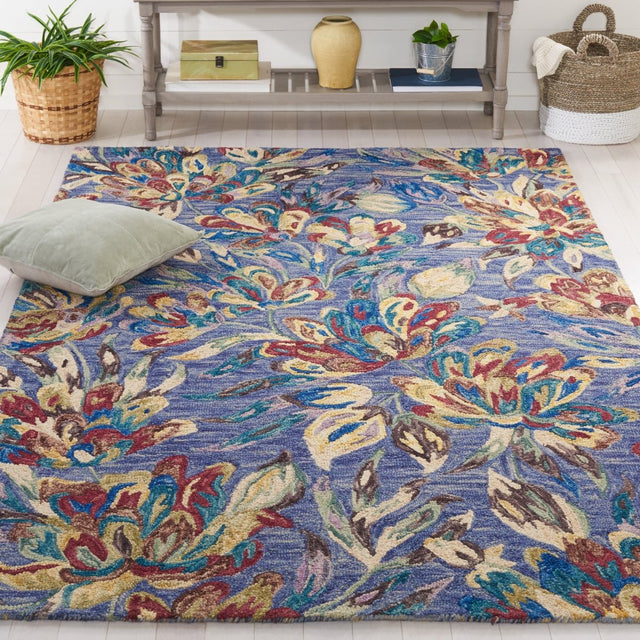 Safavieh Blossom Blm462U Blue/Violet Rug.