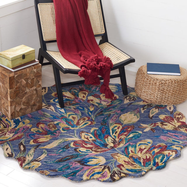Safavieh Blossom Blm462U Blue/Violet Rug.