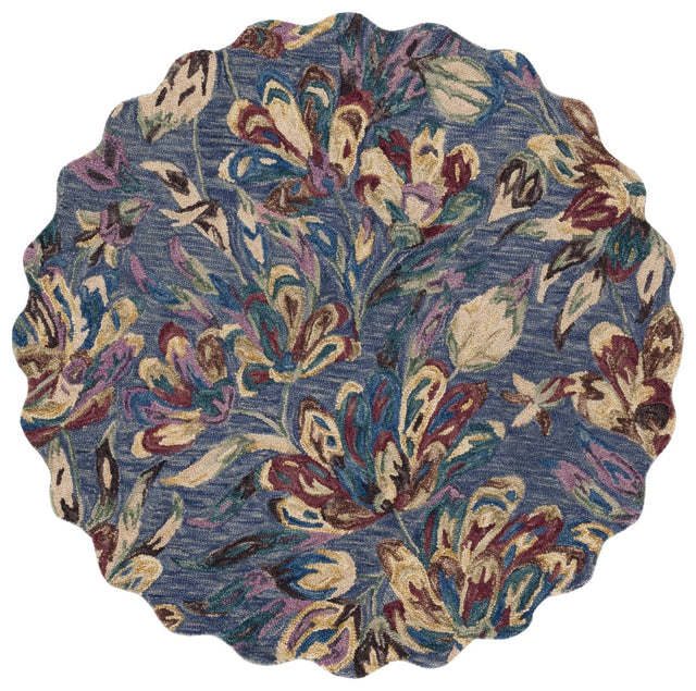 Safavieh Blossom Blm462U Blue/Violet Rug.