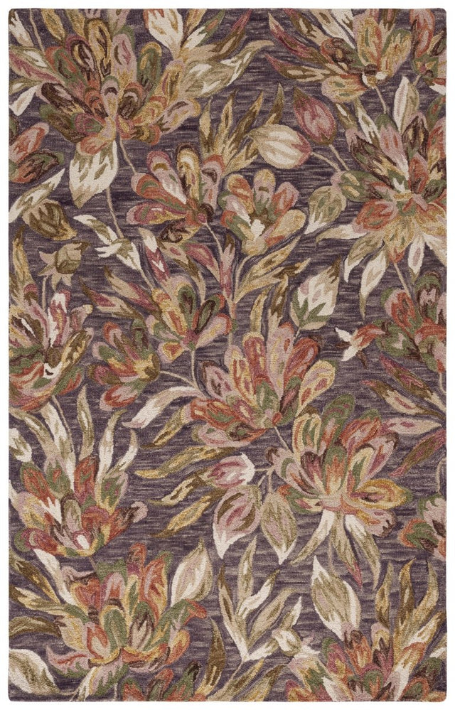 Safavieh Blossom Blm462V Purple/Sage Rug.
