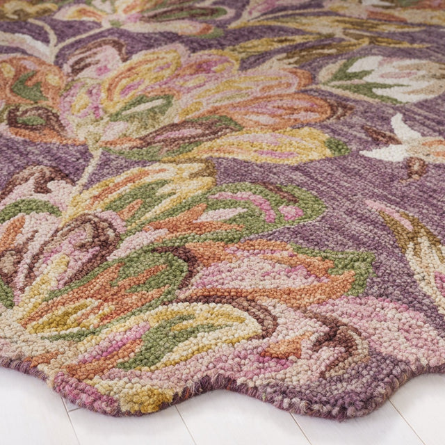 Safavieh Blossom Blm462V Purple/Sage Rug.