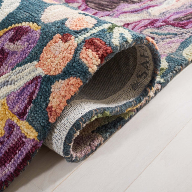 Safavieh Blossom Blm463M Blue/Purple Rug.