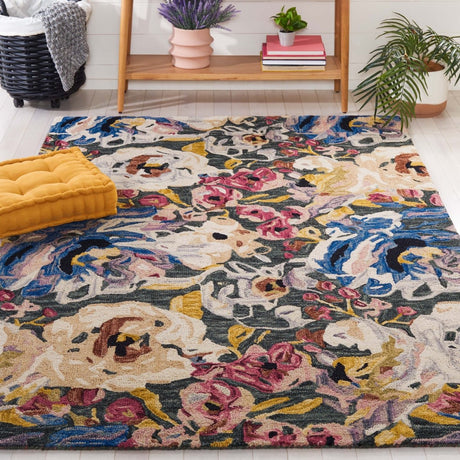 Safavieh Blossom Blm463Y Green/Ivory Rug.