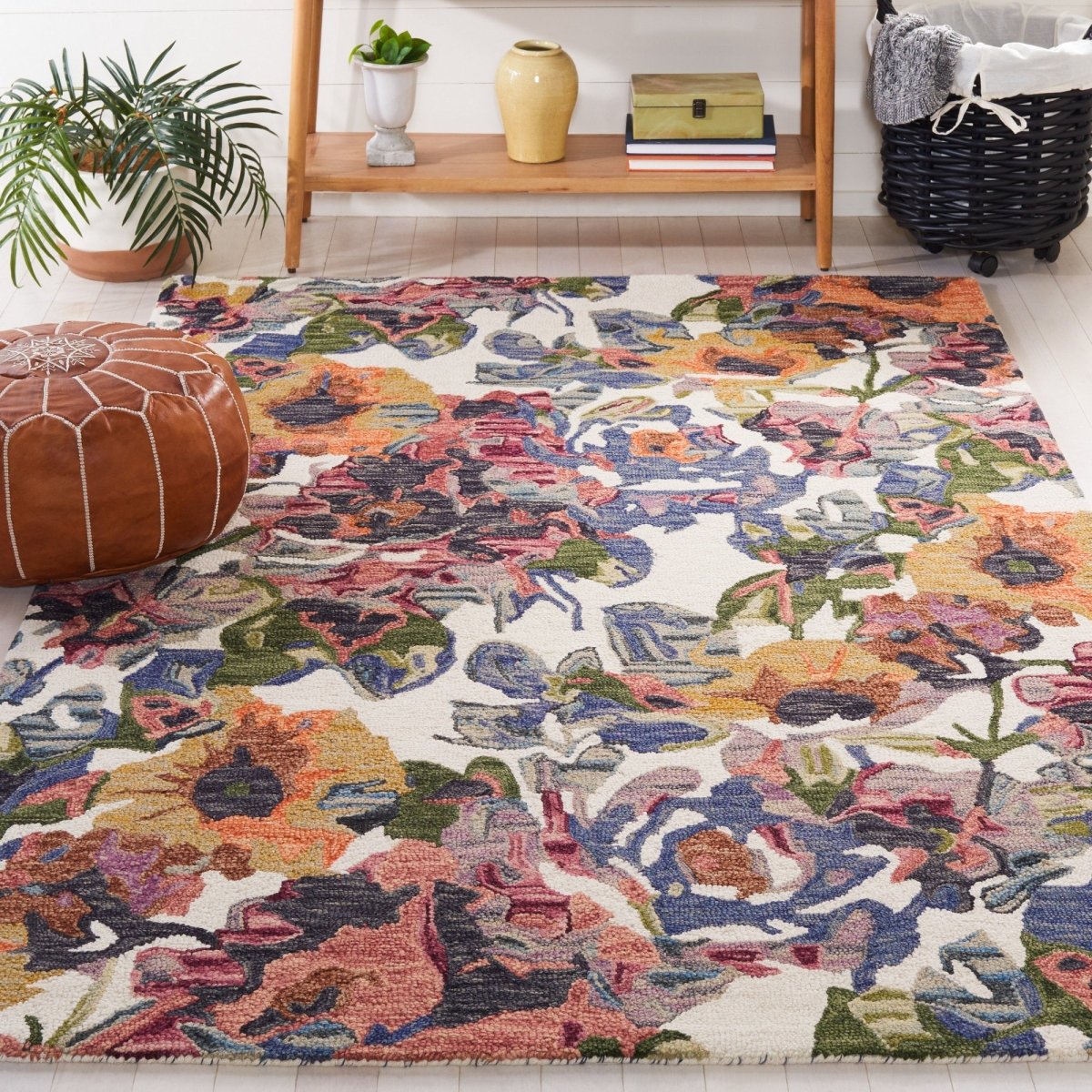 Safavieh Blossom Blm464A Ivory/Blue Rug.