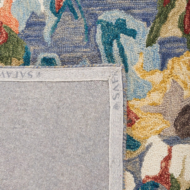 Safavieh Blossom Blm464L Light Blue/Rust Rug.