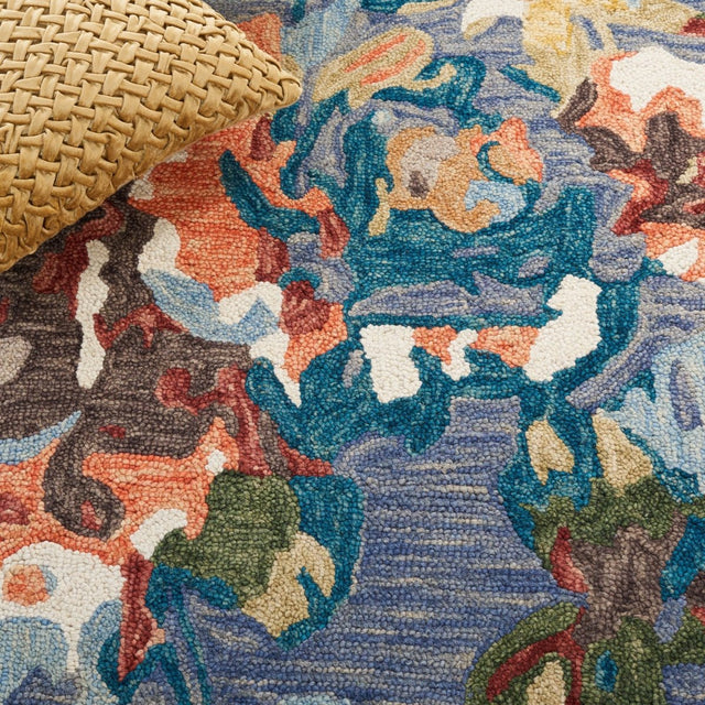 Safavieh Blossom Blm464L Light Blue/Rust Rug.