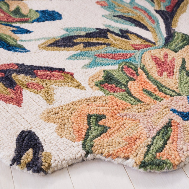 Safavieh Blossom Blm467A Ivory/Plum Rug.