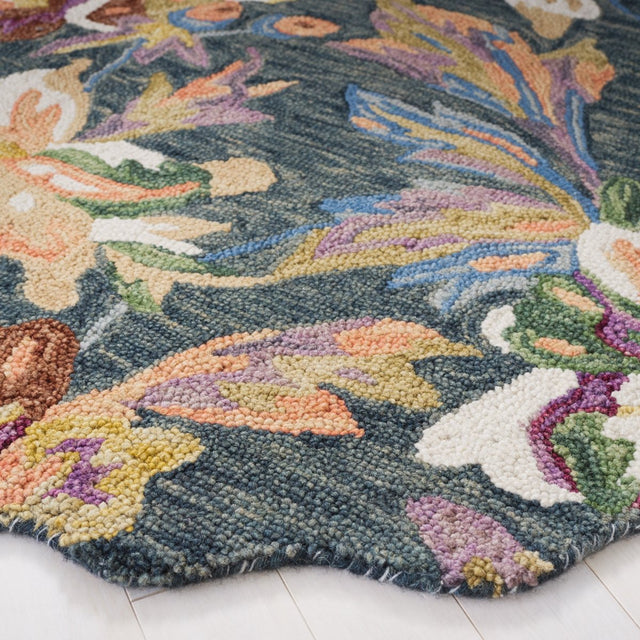 Safavieh Blossom Blm467F Grey/Violet Rug.