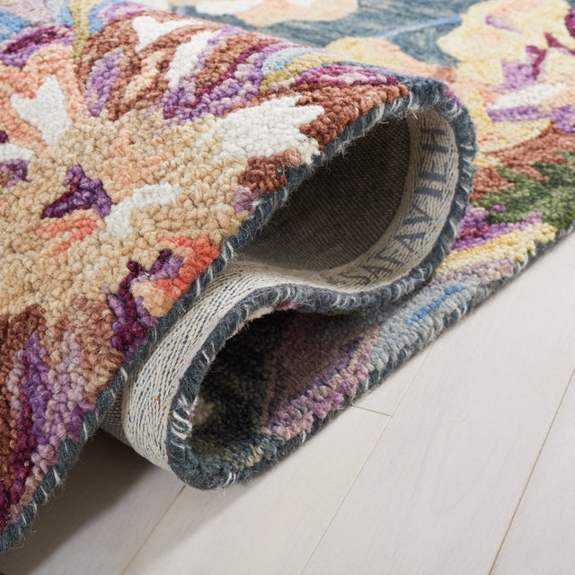 Safavieh Blossom Blm467F Grey/Violet Rug.