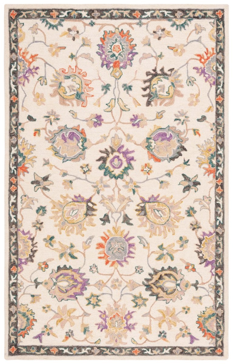Safavieh Blossom Blm471B Beige/Lavander Rug.