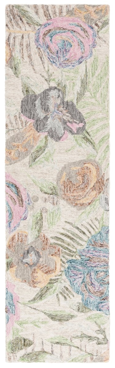 Safavieh Blossom Blm553Y Green/Pink Rug.