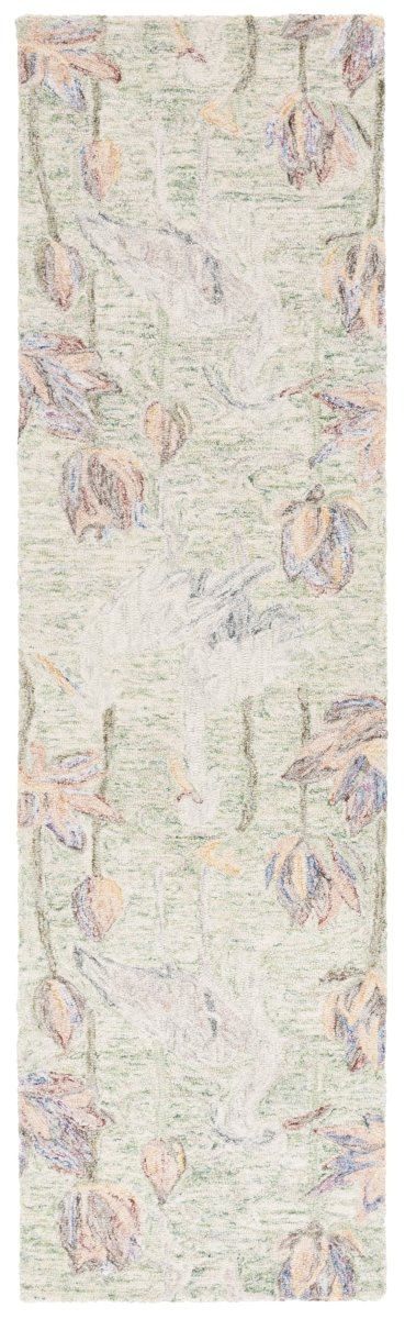 Safavieh Blossom Blm554Y Green/Ivory Rug.