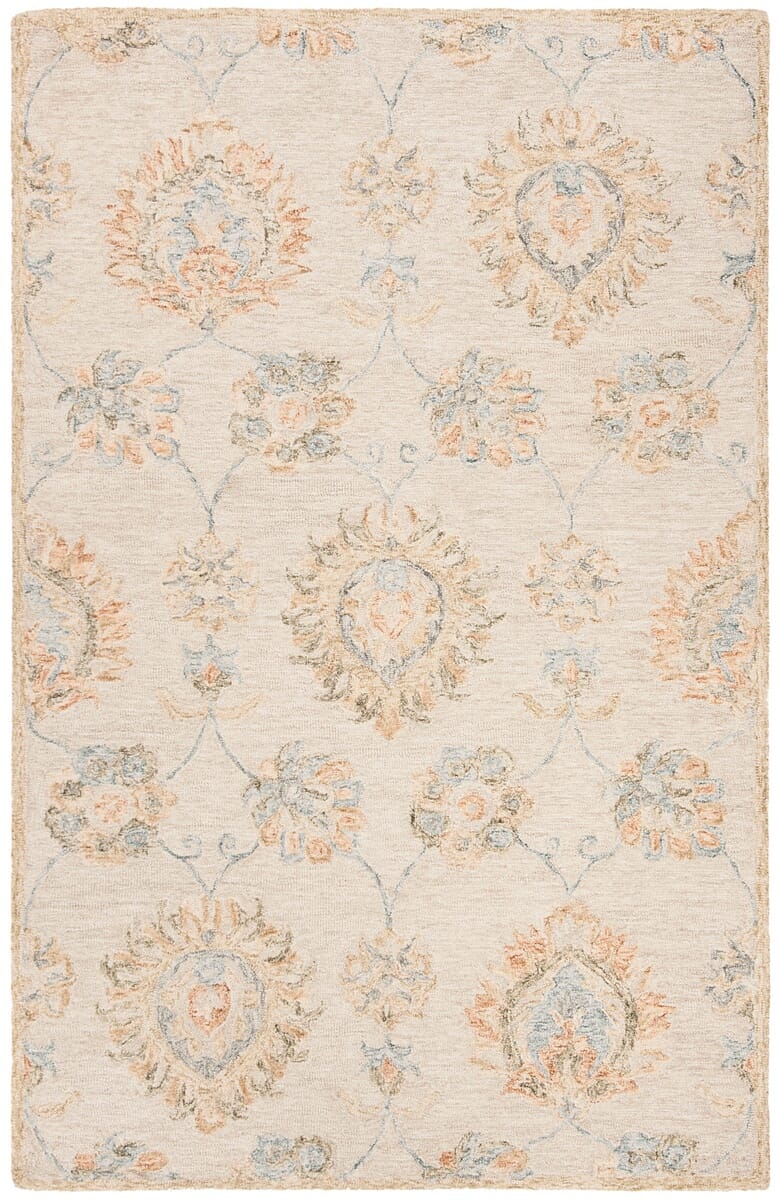 Safavieh Blossom Blm560B Beige / Sage Rugs.